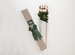 6 Pastel Pink Roses Gift Box &  Chocolates