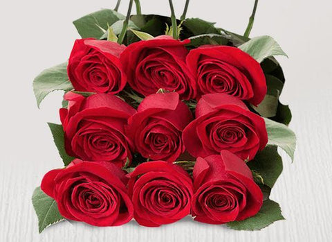 Nine extra red stems