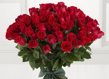 100 Long Stem Roses Valentines Bouquet